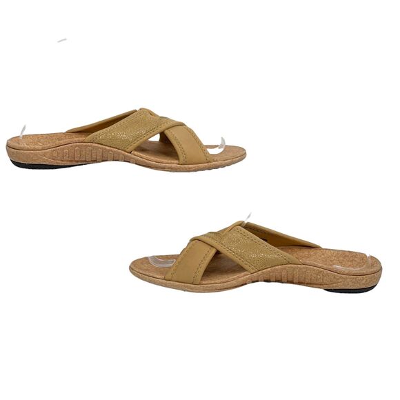 Spenco Flip Flop Slide Sandal SZ 7 Women's Brown Open Toe Slip On Casual Flat - Picture 4 of 10